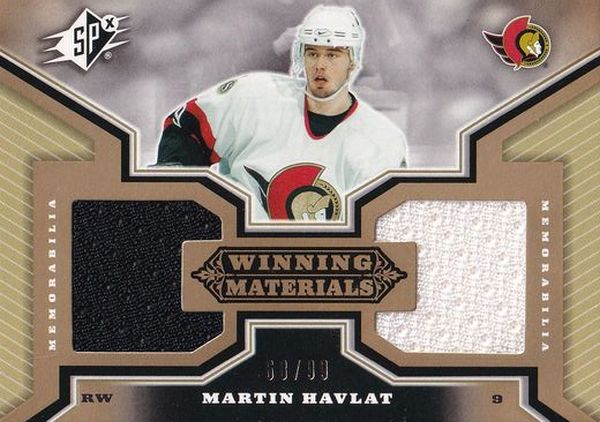 jersey karta MARTIN HAVLÁT 05-06 SPx Winning Materials Gold /99